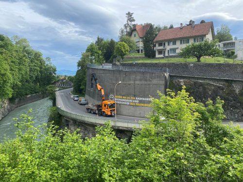 Für die Aufweitung der Kapfschlucht wurden Bohrungen durchgeführt. VN/GMS
