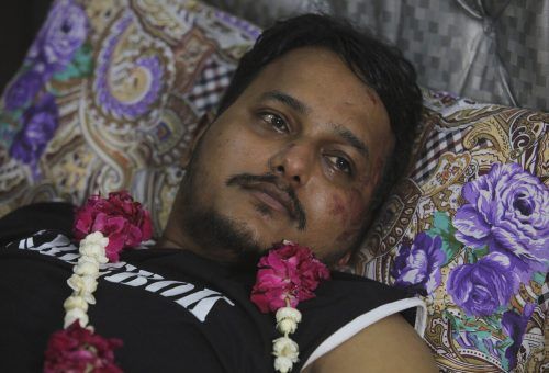 Muhammad Zubair überlebte den Absturz von Airbus A320 in Pakistan. AFP