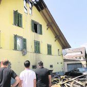 Flammen wüteten in Wohnhaus