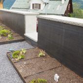 Neue Urnengräber am Blonser Friedhof