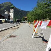 Neuer Gehsteigbelag in St. Gallenkirch
