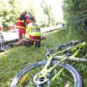 Motorrad gegen Fahrrad