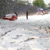 Unwetter mit heftigem Hagel