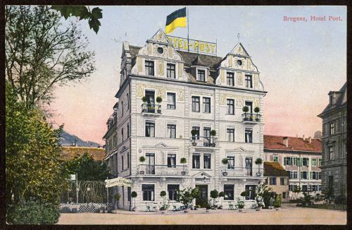 Am 29. Januar 1902 hielt Prof. Neumann aus Graz im großen Saal des Hotel Post in Bregenz einen Vortrag über Nervenstörungen und deren Behandlungen.