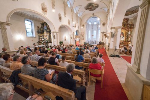 Das Austrian Brass Consort eröffnet das Festival in der Wallfahrtskirche. Kothner