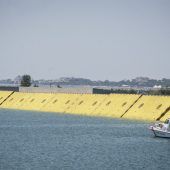 Lagune Venedigs vom Meer abgeschnitten