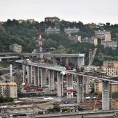 Staus und Ärger um neue Brücke in Genua