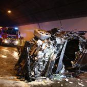 Unfallchaos im Achraintunnel ­fordert zwei Verletzte