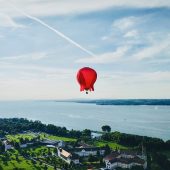 Eine Ballonfahrt mit besonderer Botschaft
