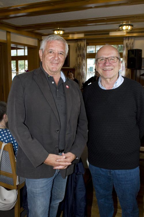 Franz Abbrederis (l.) und Josef Kittinger genossen die Menü-Varianten.