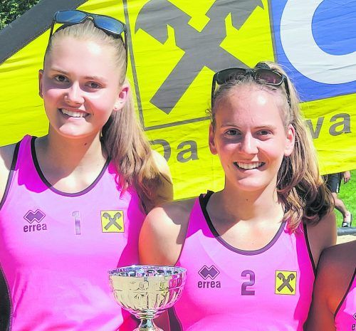 Gewannen zwei Titel bei den Landesmeisterschaften: Sarah und Lina Hinteregger. VN