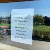 Kindergarten-Schließung als Vorsichtsmaßnahme