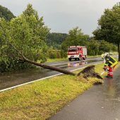 Ein Unwetter fegte über Vorarlberg