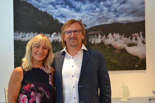 Margit und Markus Rudigier freuten sich über die vielen Gäste.