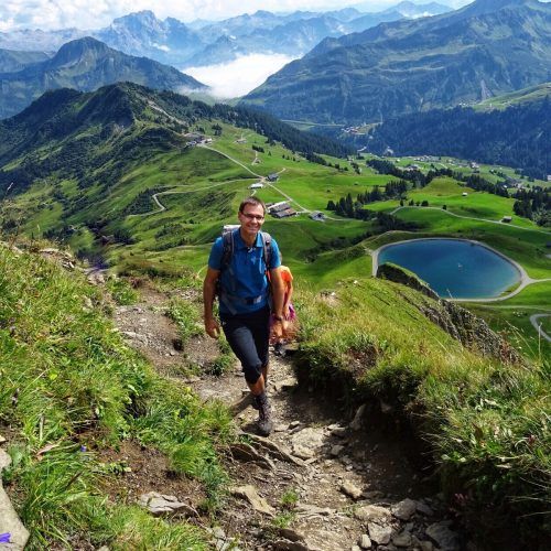 Mein Lieblingsplatz ist in der Vorarlberger Bergwelt.
