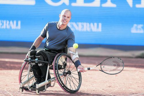 Thomas Flax zeigte sich bei den österreichischen Meisterschaften im Rollstuhltennis in guter Form, holte Silber und Bronze.  gepa