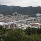Der Brücke in Genua die besten Wünsche