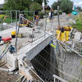 Kilometerlange Baustelle für Bahnprojekt