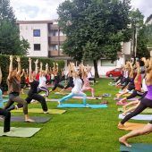 Yoga unter freiem Himmel