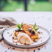 Gegrillte Ananas mit Salzkaramell
