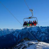 Maskenpflicht am Skilift