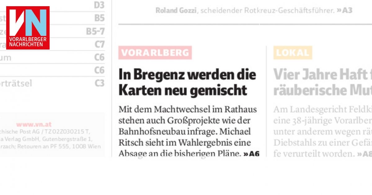 In Bregenz werden die Karten neu gemischt Vorarlberger Nachrichten