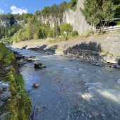 Alvier in Bürs wird tiefer und breiter