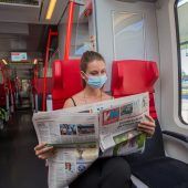 In Öffis wird brav Maske getragen
