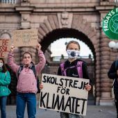 Streik mit Maske und Abstand