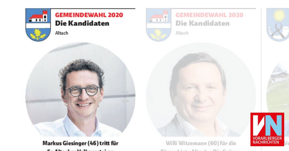 Gemeindewahl 2020Die Kandidaten - Vorarlberger Nachrichten | VN.AT