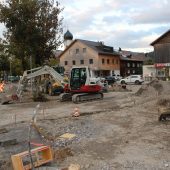 Bauarbeiten im Zentrum und Gewerbegebiet