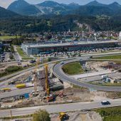 Umleitungen auf der A 14 in  Bludenz-Bürs
