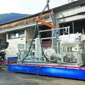 Neue Wärmepumpe ist angekommen