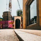 Bregenzer Baustelle kreativ gestaltet
