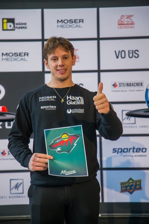 Eishockey: Pressekonferenz mit Marco Rossi im Medienhaus