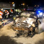 Gegen Lkw gekracht