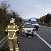 Gegen die Leitschiene