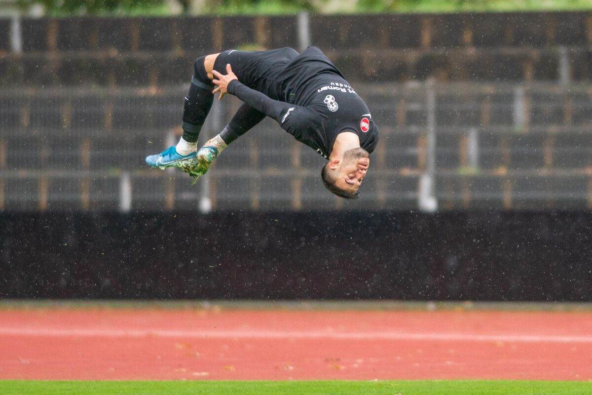 Auf die Salti von Ex-SWB-Spieler Teodor Trailovic dürfen sich die DSV-Fans freuen.VN-Stiplovsek