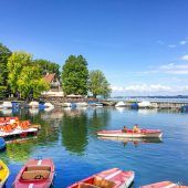 Bodensee-Boote im Winterschlaf
