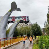 Spektakuläre U-Bahn-Entgleisung in den Niederlanden