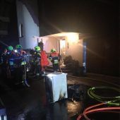 Flammen im Keller