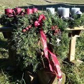 Adventkranzaktion in Bizau