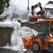 Die ersten Schneemassen wurden beseitigt