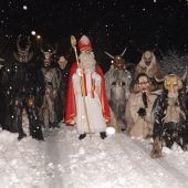 Nikolaus im Schneetreiben