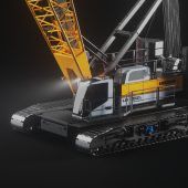 Erster Raupenkran mit Batterie