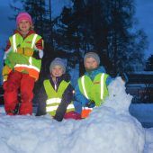 Heimunterricht mit Schneemann