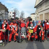 Clowns der Rhinzigünar lassen sich den Fasching nicht verderben