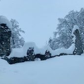 Ruine Blumenegg im schicken Winterkleid