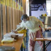 Reger Zulauf zu den Teststationen