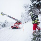 Ein ganzes Land in Weiß getaucht